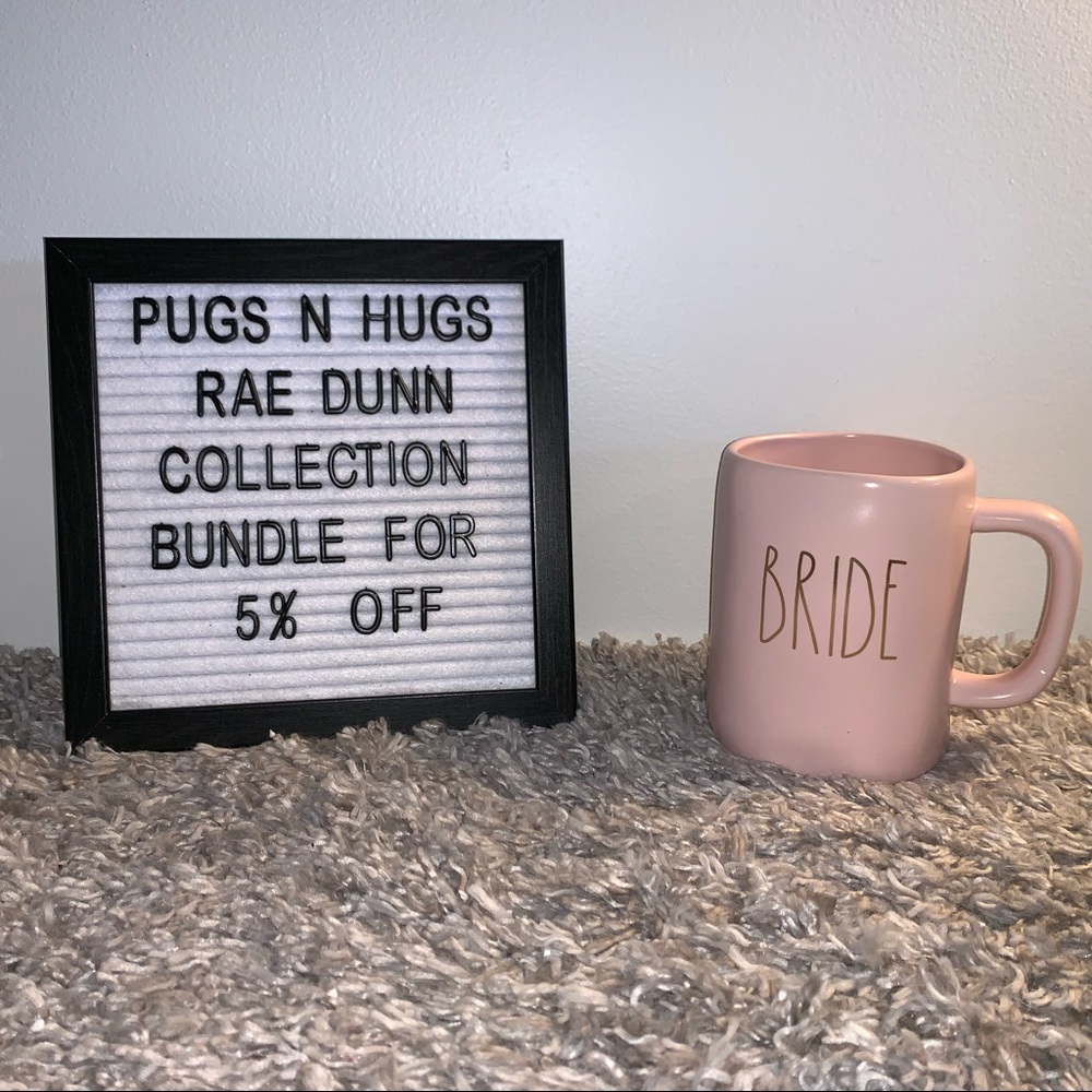 (3 available) Rae Dunn Bride Pink Mug